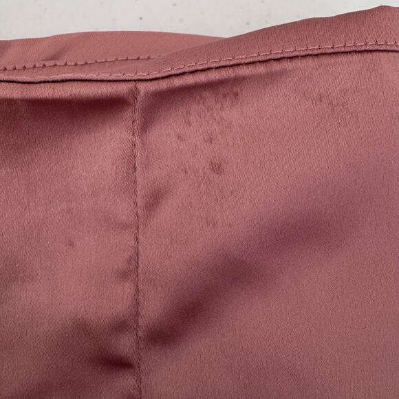 Miss Selfridge Satin Drape Wrap Blush Midi Skirt Women's 4‎ Elegant Date Night - Picture 12 of 12